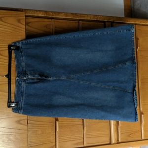 Liz Claiborne long denim skirt